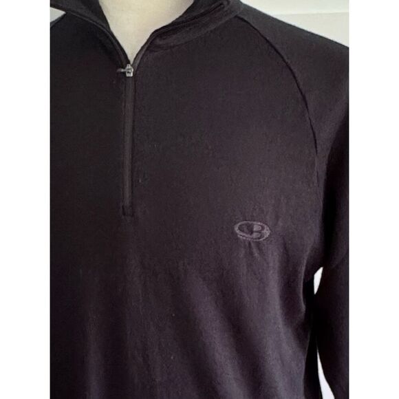 Icebreaker Bodyfit 260 1.4 Merino Wool Pullover. Size XL. Black. - Picture 3 of 8